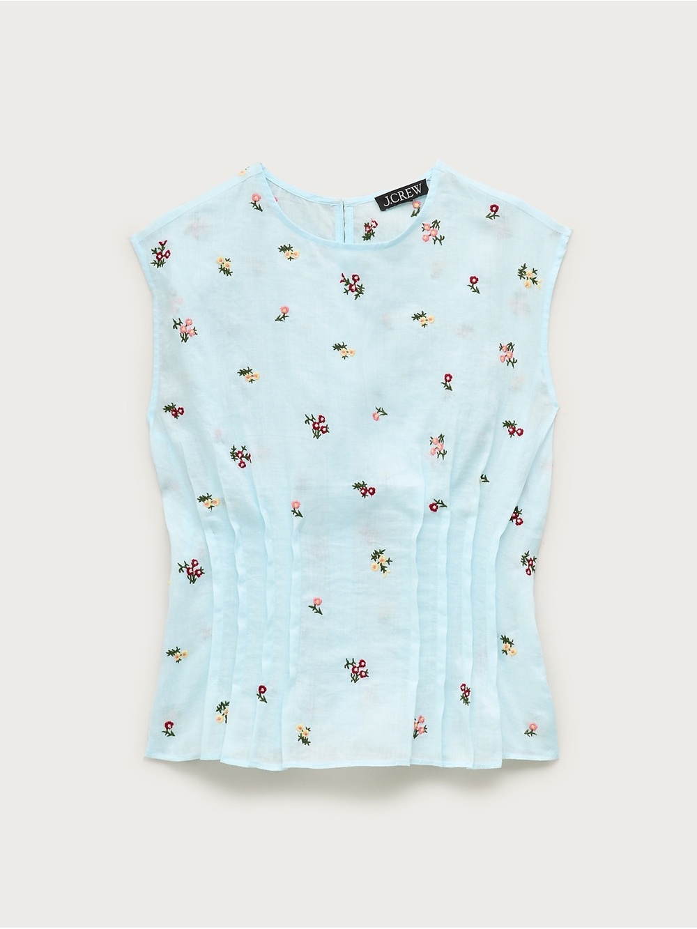 NWT J.Crew Pintuck shell top in ramie Size 8